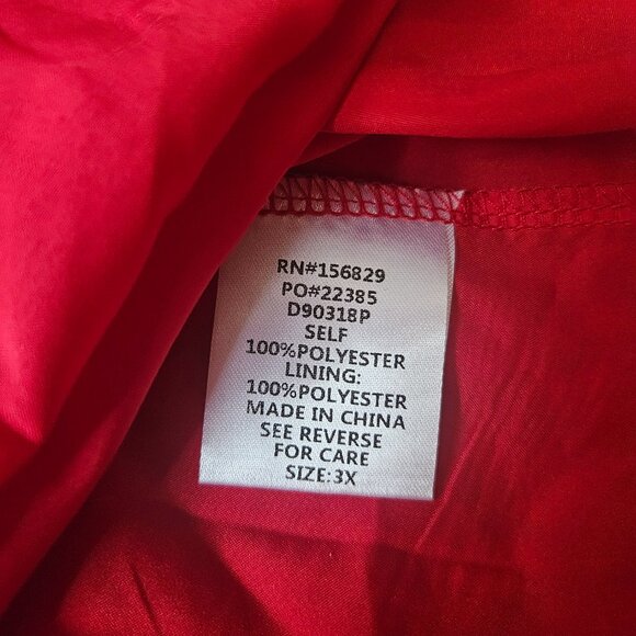 White Birch Smocked Maxi Dress Womens SZ 3X Floral Tiered Burn Orange Milkmaid - Picture 8 of 13